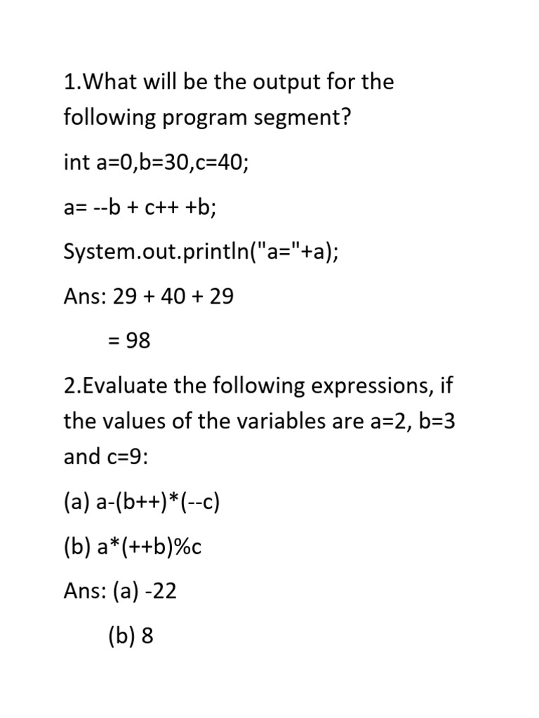 Java Evaluation | PDF | Computer Programming | Software Engineering