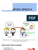 Reported Speech. Lesson 1, 2 and 3