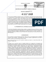 Decreto 1458 Del 04 de Septiembre de 2023