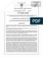 Decreto 1362 Del 17 de Agosto de 2023