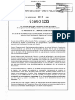 Decreto 1309 Del 10 de Agosto de 2023