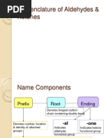 Nomenclature of Aldehydes & Ketones