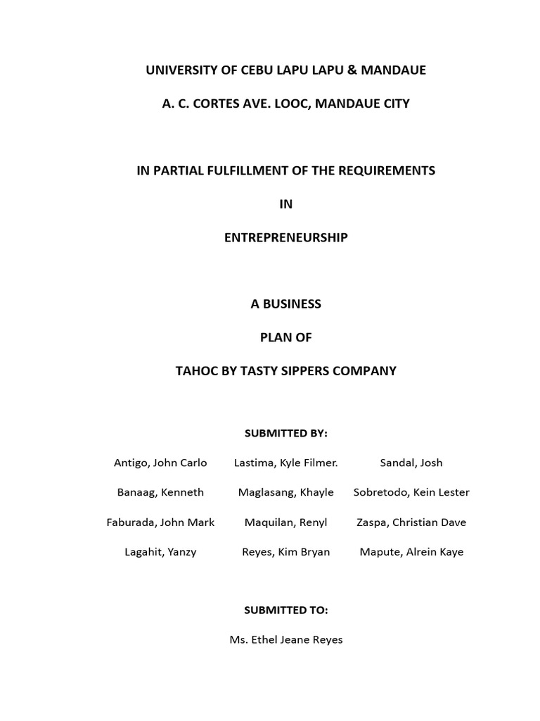 performance-task-1-business-plan-making-part-1-pdf-supply-chain