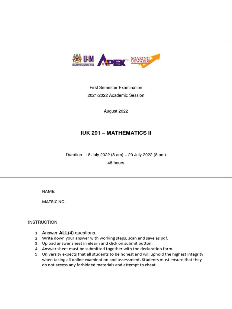 Student Assignment IUK291 2122 | PDF | Area | Academic Dishonesty