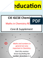 Maths in Cie Igcse Chemistry Revision