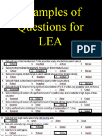 5.sample Questions For Lea (Soil Survey)