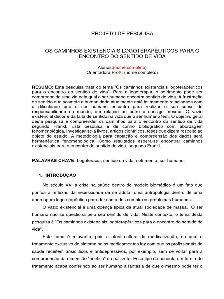 Modelo Projeto de Pesquisa 1f25de0b Ac1b 45dd 9e5a 5b9057e6bfd4 | PDF