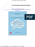 Solution Manual For Essentials of Business Statistics 2nd by Jaggia