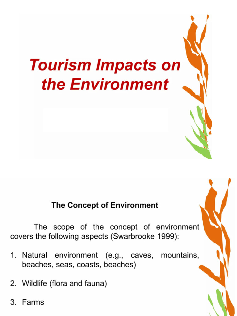 1.3 Tourism Impacts On Environment | PDF