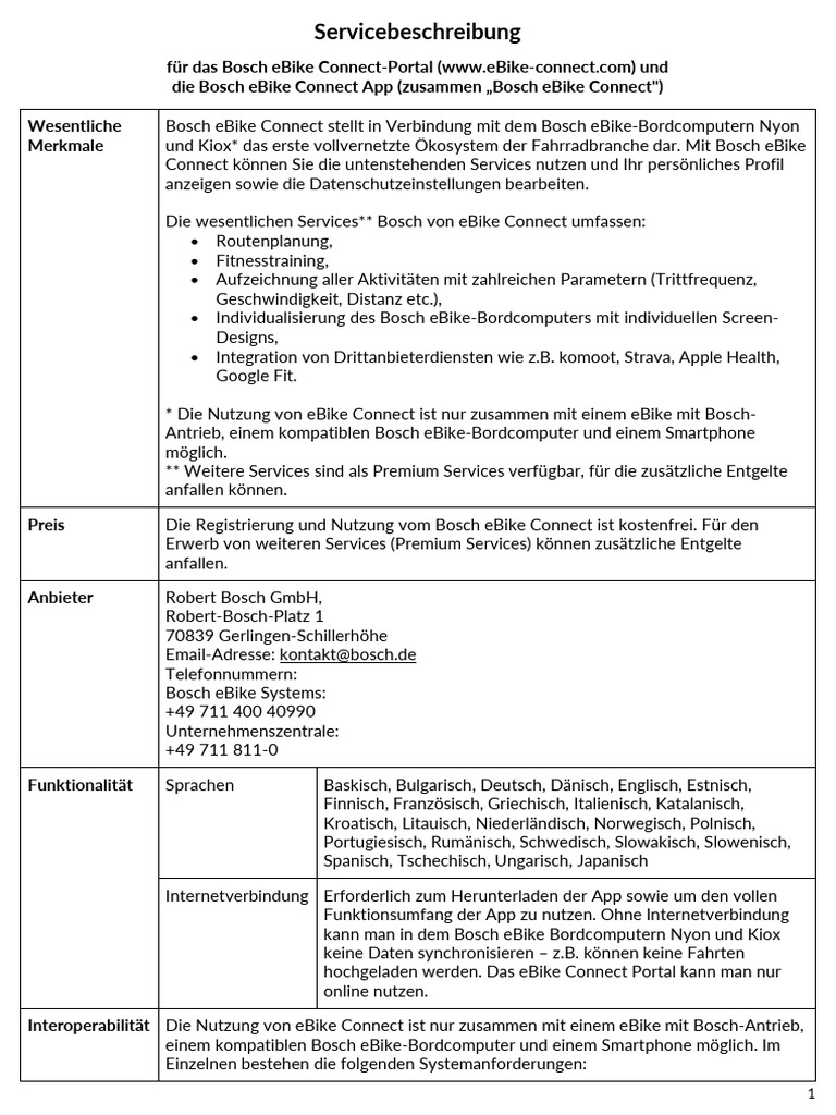 ServiceDescription De-De | PDF