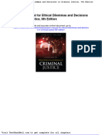 Solution Manual For Ethical Dilemmas and Decisions in Criminal Justice 9th Edition