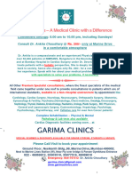 Garima Clinics Flyer August 3, 2023