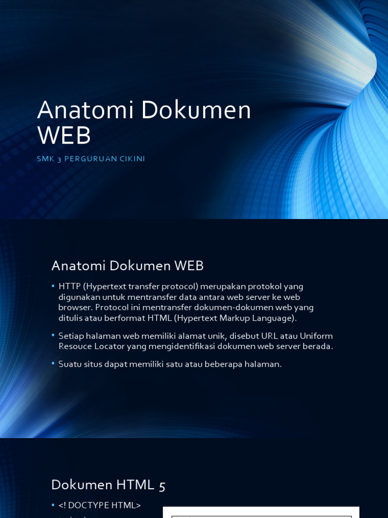 Struktur Dasar Dokumen HTML | PDF | Komputer