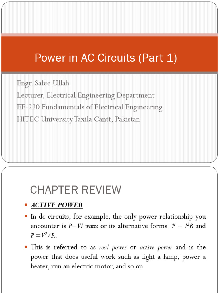 Power In Ac Circuits: A Comprehensive Guide – VJTUMA