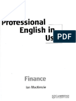 Professional English in Use Finance by Master