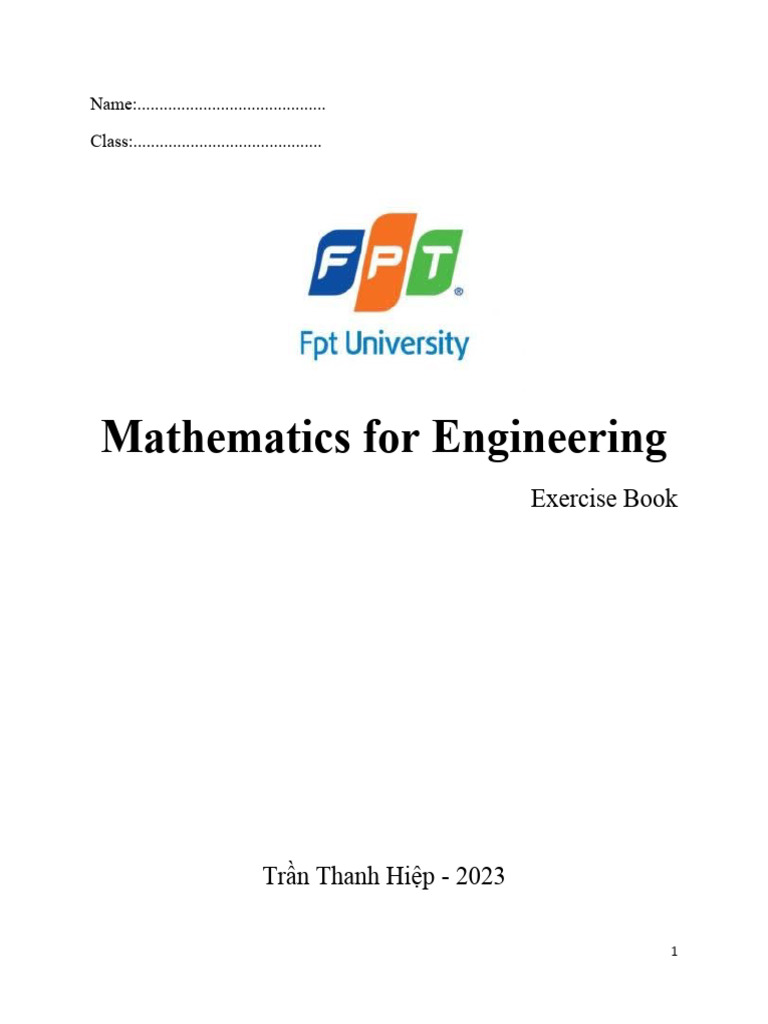 Engineering Mathematics Exercise Book | PDF | Teaching Methods ...