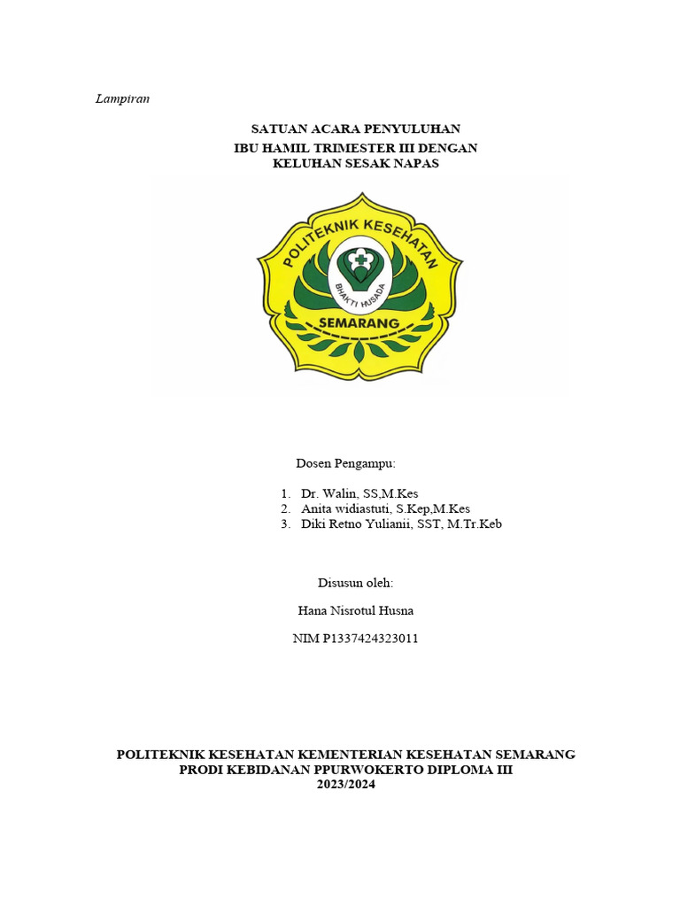 Contoh Laporan SAP | PDF