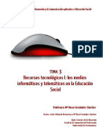 Tema 3: Recursos Tecnológicos para La Educación Social.