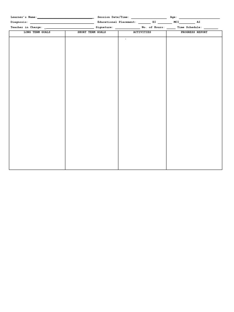 Daily Notes Format | PDF