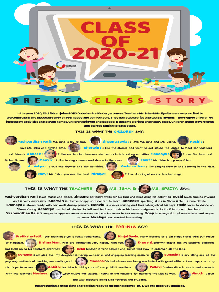 Class Story Pre-Kg A | PDF