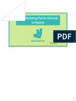 Online Marketing Plan For Deliveroo in Pakistan