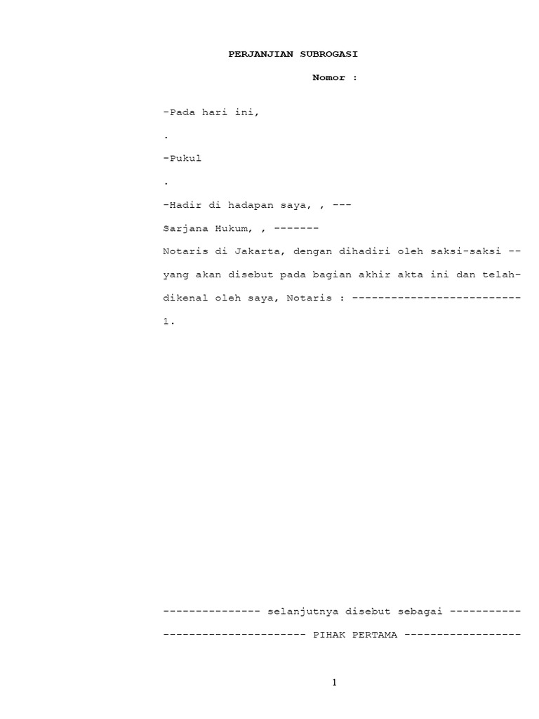 Subrogasi Final PNF | PDF | Pengelolaan Keuangan & Uang
