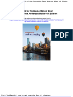 Solution Manual For Fundamentals of Cost Accounting Lanen Anderson Maher 4th Edition