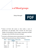 Types of Blood Groups