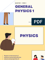 General Physics 1: Quarter 1 - Week 1