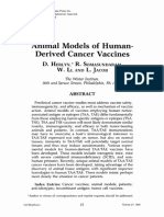 Animal Models of Human Vaccines