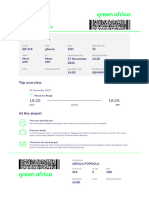 Green Africa Boarding Pass