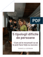 5 Tipologii Dificile de Persoane by Daniela Serban