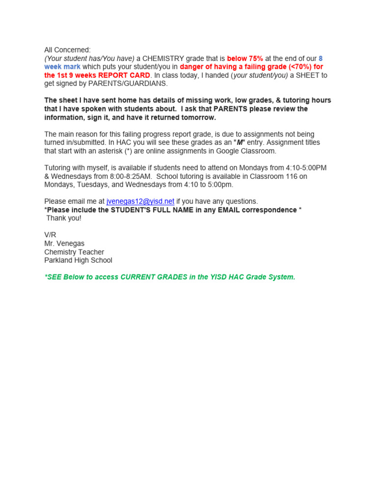 Failure Notice Email Example _ Technical Issues Email – MUSENV
