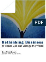 Rethinking Business to Honor God and Change the World