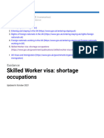 Skilled Worker Visa - Shortage Occupations - GOV - UK
