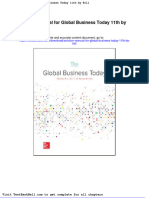 Solution Manual For Global Business Today 11th by Hill