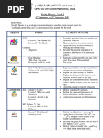 Weekly Planner - Grade 2 - 25th September To 28th September 2023