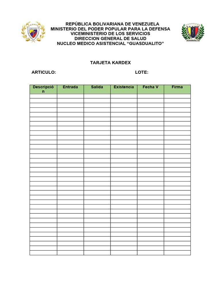 KARDEX | PDF