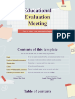Educational Evaluation Meeting by Slidesgo