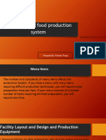 Influences On Food Production System
