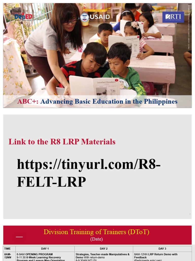 Learning Recovery Program Training Guide | PDF | Language Arts ...
