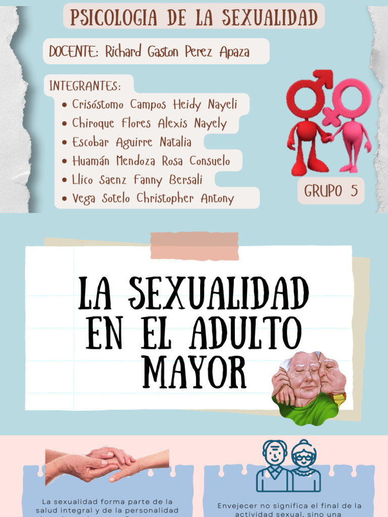 Exposicion - La Sexualidad en El Adulto Mayor | PDF