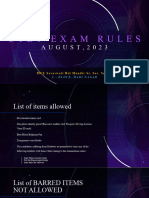 Ctet Exam Rules. August, 2023