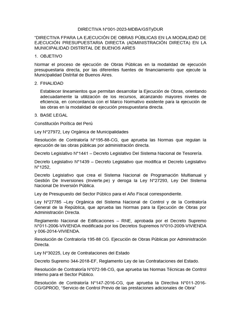 directiva-para-ejecucion-de-obras-p-blicas-2023-pdf-presupuesto