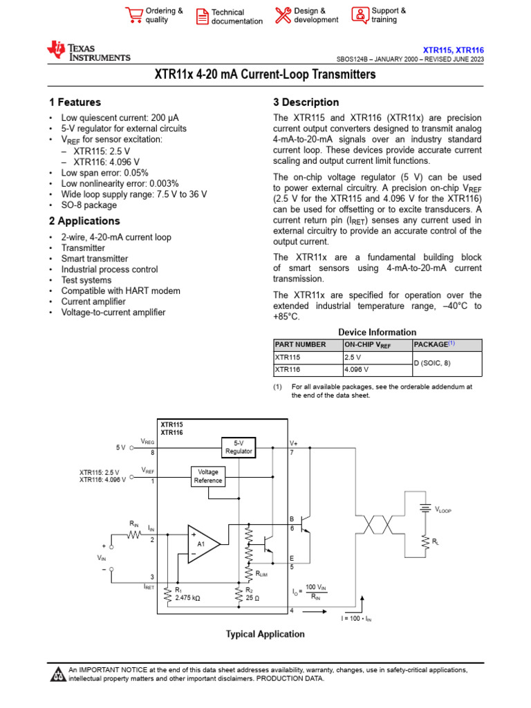 xtr116 | PDF