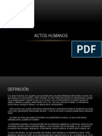 ACTOS HUMANOS