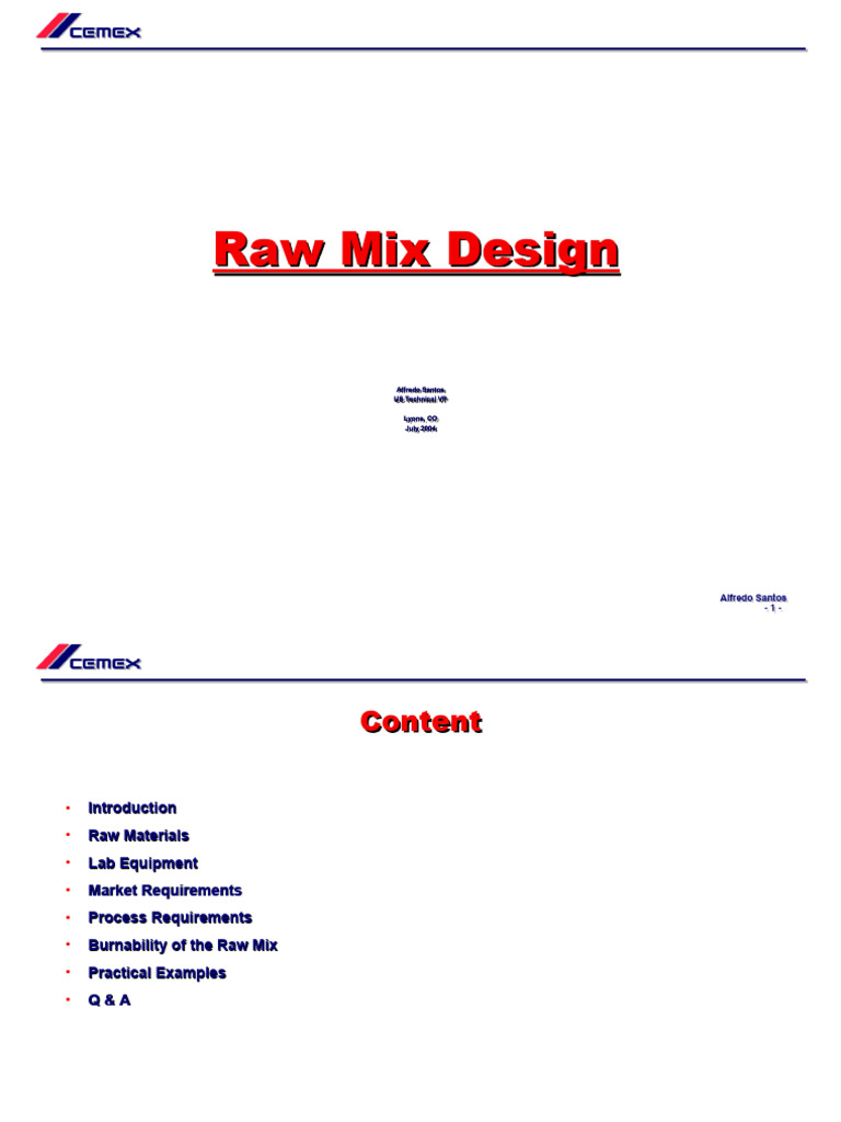 Mix Design Theory Pdf Cement Nature