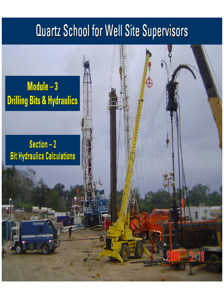 02 Drill Bit Hydraulics Calculations PDF Reynolds Number Pressure