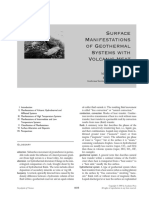 Surface Manifestations of Geothermal System With Volcanic Heat Sources - 1