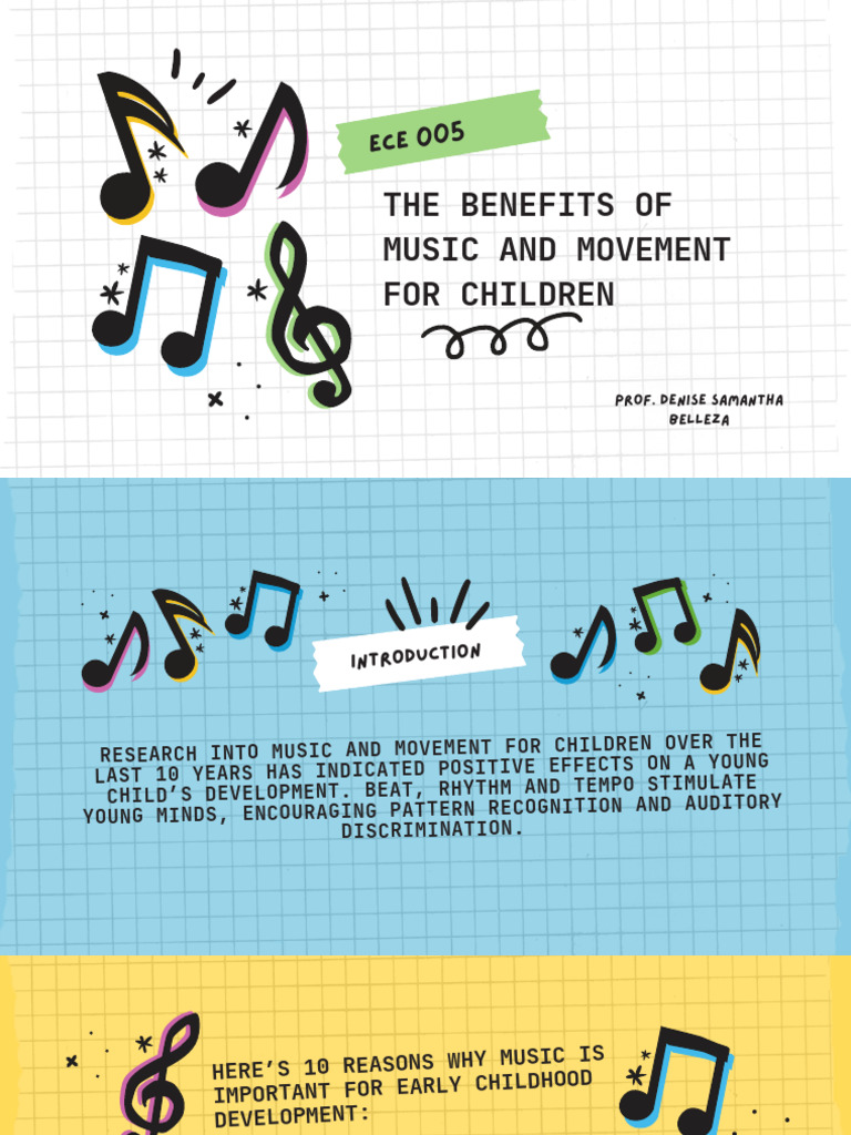 The Benefits of Music and Movement For Children | PDF